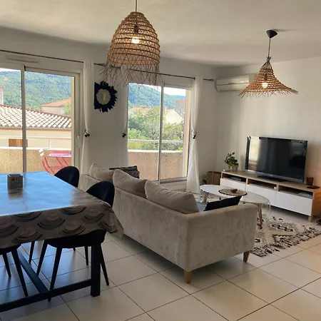 T3 Climatise,balcon, Classe 3 Etoiles Apartment Le Boulou